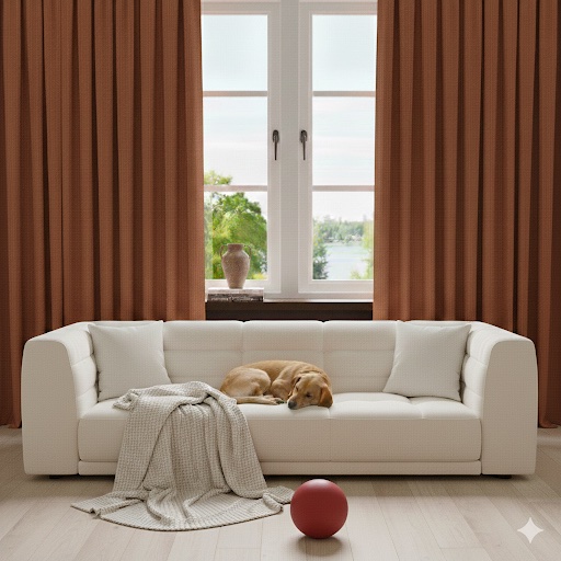 Sofa with easy-clean upholstery